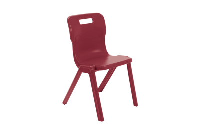 Titan One Piece Chair Burgandy Size 6 - 460mm High 14-18 years