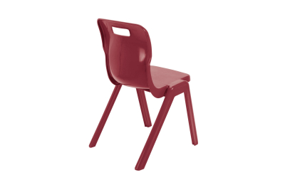 Titan One Piece Chair Burgandy Size 6 - 460mm High 14-18 years 2