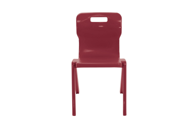 Titan One Piece Chair Burgandy Size 6 - 460mm High 14-18 years 3