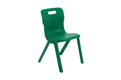 Titan One Piece Chair Green Size 6 - 460mm High 14-18 years