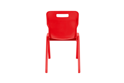 Titan One Piece Chair Red Size 6 - 460mm High 14-18 years 2