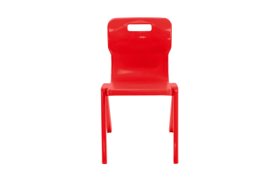 Titan One Piece Chair Red Size 6 - 460mm High 14-18 years 4