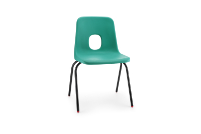 Hille E Series Chair Emerald Size 3 Black Frame 350mm