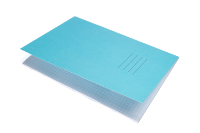 Popular A4+ Exercise Books 80 Pages Pk50 7mm Squares Blue 1