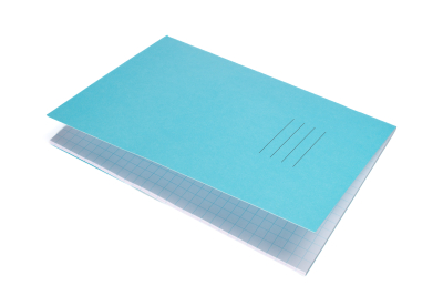 Popular A4+ Exercise Books 80 Pages Pk50 10mm Squares Blue 1