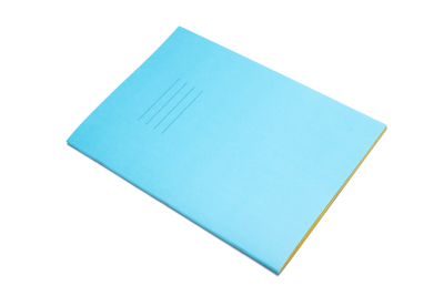 Performance SEN Exercise Books 80 Yellow Pages 8mm F&M Light Blue Cover Pk25				 1