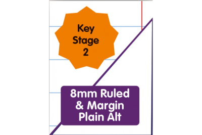 Performance A4+ Exercise Book Portrait 80 Pages Pk 50 8mm Feint & Margin Plain / 3
